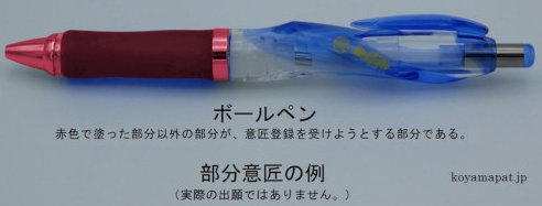 写真の例（部分意匠）